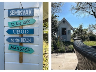 There are two bicycles in the shed.