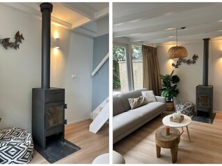 Schönes stilvolles Wohnzimmer mit dimmbarer Beleuchtung