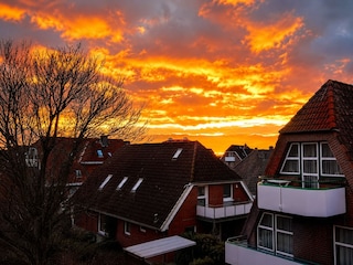 Blick vom Balkon
