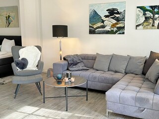 Schlafbereich durch Schiebeelemente abtrennbar