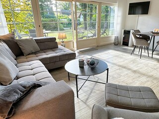 mit Aussicht auf die Terrasse