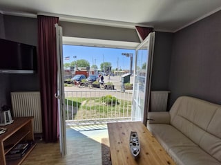 Toller Blick auf den Hafen.