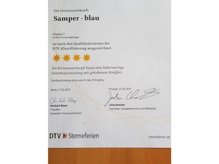 Klassifizierungs Urkunde