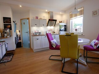 Fewo Blumenwiese - Küche mit Essbereich