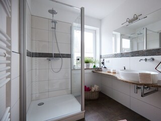 Fewo Blumenwiese - großzügige Duschkabine