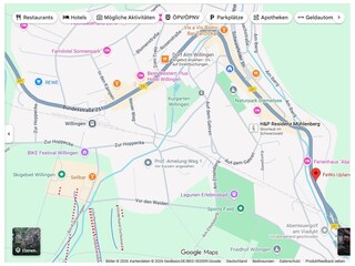 Upland Flair Ferienwohnungen - Lage auf Google Maps