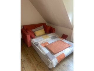 Das Schlafsofa in Zimmer 3