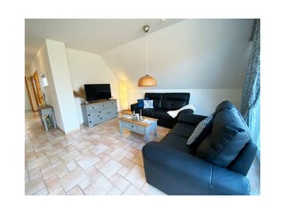 gemütlicher Wohnbereich im Obergeschoss