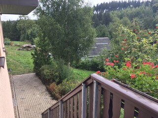 Blick vom Balkon
