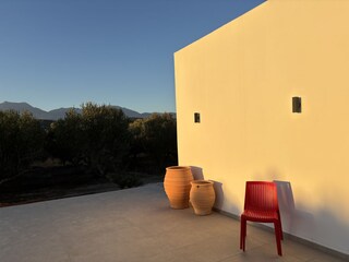 Terrasse im Abendlicht