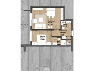 Holiday apartment Zell am See Floor Plan 42