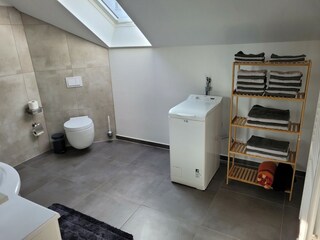 Waschmaschine und Handtücher