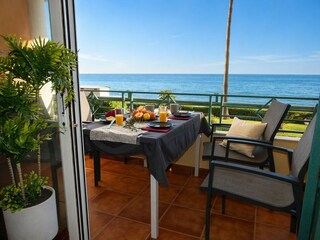 der Blick aus dem Wohnzimmer