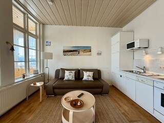 Couch hat eine Schlaffunktion