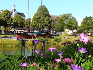 Gaffelschoner "Hermine" am Schleusenpriel