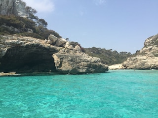 kristallklares Wasser, Strand im Süden von Mallorca