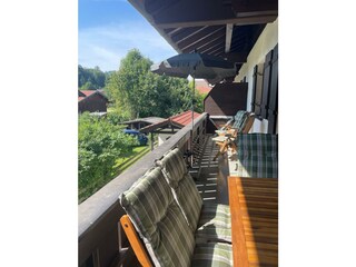 Balkon mit gemütlicher Sitzecke