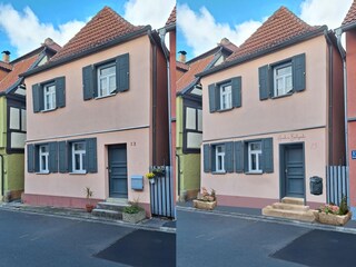 Häusle im Badegässla - links heute - rechts ab 05.2026