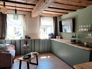 Wohnen-Essen-Kochen dezenz integriert