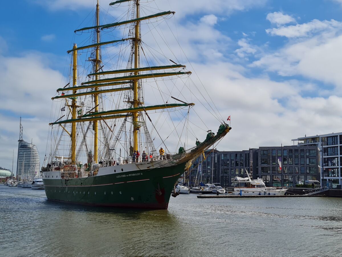 Neuer Hafen - rechts die Wohnung im NewPort