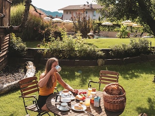 Frühstück im Garten