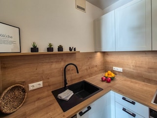 Voll ausgestattete Küchenzeile Fewo Schwaiger