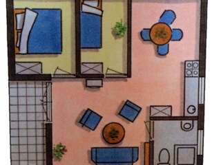 Bungalow Renesse Pianta del piano 22