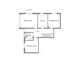 Ferienwohnung Obstgarten, Grundriss