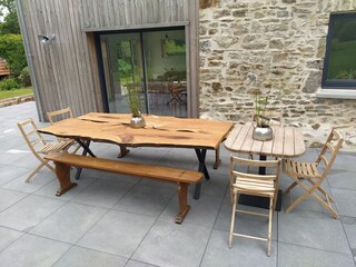 The terrasse, exposition south, very sunny all day