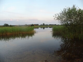 Badestelle am Hofsee, ideal für Kinder.