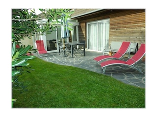 veranda and south-facing terrace