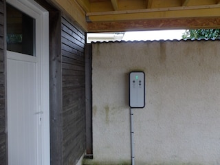 Charging station for electric cars.