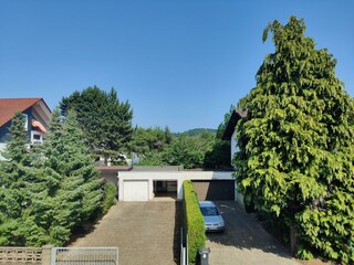 Moa Lisa-Blick vom Balkon geradeaus