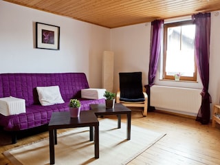 Lavendelstube-Wohnbereich