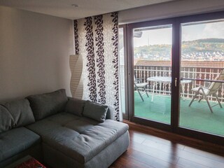 Fewo Mömlingtat-Ausblick vom Wohnbereich