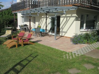 Ferienwohnung Obstgarten, Terrasse