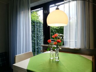 Annettes Ferienwohnung - Ausgang zur Terrasse
