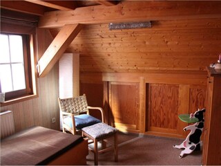Glöcknerhaus-Schlafzimmer mit Einzelbett
