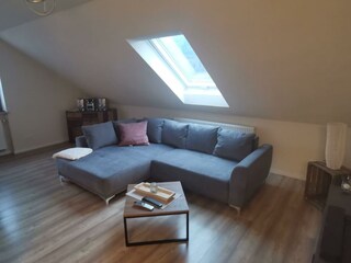 Fewo Fleckenstein-Wohnbereich Sofa