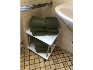 Ferienwohnung Blick ins Grüne, Bad Handtücher