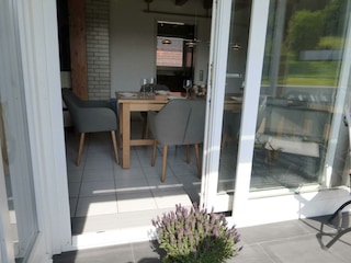 Ferienhaus Zur Mühle-Zugang vom Balkon