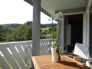 Ferienhaus Zur Mühle- Balkon