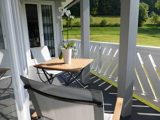 Ferienhaus Zur Mühle - Balkon