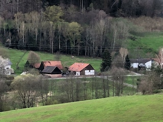 Ferienwohnungen Hanst-Blick Richtung Hof