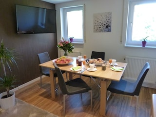 Ferienwohnung 1- Wohn- und Essbereich