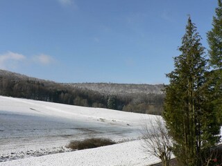 Brands Apartment-Ausblick im Winter