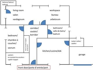 Ferienwohnung Auszeit-Raumplan international