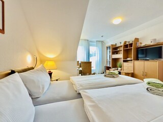 Wohn- und Schlafbereich mit TV