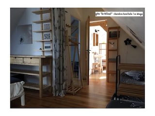 grande chambre avec les 3 lits