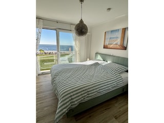 Schlafzimmer mit Meerblick